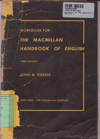 Workbook for the Macmillan Handbook of English