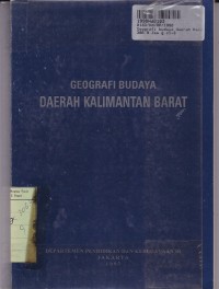 Geografi Budaya Daerah Kalimantan Barat