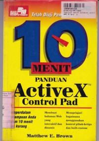 Sepuluh Menit Panduan: Activex Control Pad