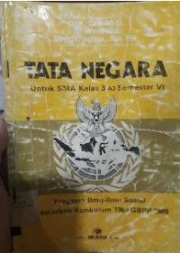 Tata Negara Program Ilmu-ilmu Sosial [Kur. th. 1984/GBPP th. 1986]: untuk SMA Kls. III a3 Sem. 6
