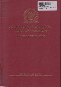 Dewan Perwakilan Rakyat Republik Indonesia Periode 1977 - 1982