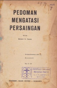 Pedoman Mengatasi Persaingan