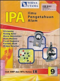 IPA [9]: Ilmu Pengetahuan Alam untuk SMP dan MTs Kls. IX