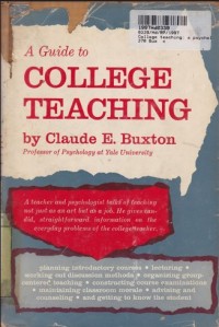 A guide to College Teaching: a Psychologist's View