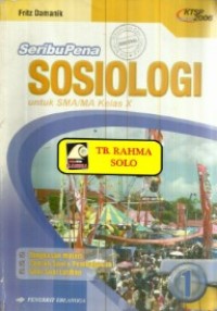 Seribupena Sosiologi 1: untuk SMA/MA kls. X