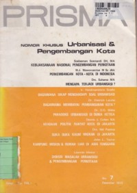 Prisma No. 7: Urbanisasi dan Pengembangan Kota