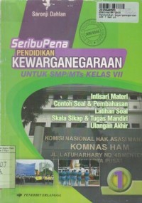 Seribupena Pendidikan Kewarganegaraan 1: untuk SMP/MTs kls VII