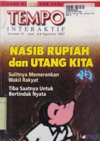 Tempo Interaktif: Nasib Rupiah dan Utang Kita