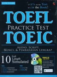 Image of Toefl Practice Test Toeic: Audio, Script, Kunci, & Pembahasan Lengkap