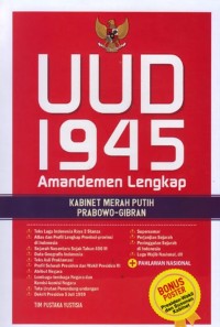 UUD 1945 - Amandeman Lengkap [Kabinet Merah Putih Prabowo - Gibran]