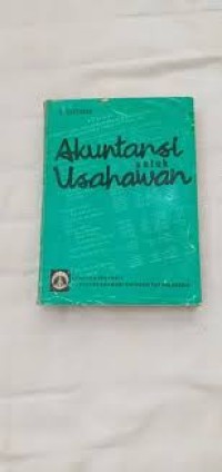 Akuntansi untuk Usahawan=Management Accounting