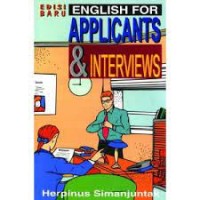 English for Applicants interviews