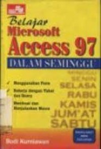 Belajar Microsoft Access 97 dalam Seminggu