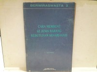 Berwiraswasta [3]: Cara Membuat 62 Jenis Barang Kebutuhan Sehari-hari