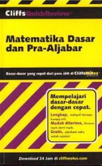 CliffsQuickReview: Matematika Dasar & Pra-Aljabar