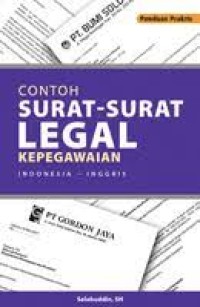 Contoh Surat-surat Legal Kepegawaian [Indonesia - Inggris]