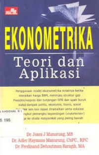 Ekonometrika: Teori dan Aplikasi