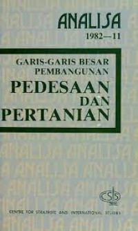 Garis-garis Besar Pembangunan Pedesaan dan Pertanian