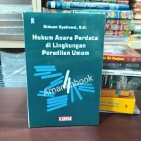 Hukum Acara Perdata di Lingkungan Peradilan Umum