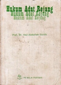 Hukum Adat Rejang