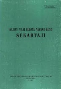 Kajian Nilai Budaya Naskah Kuno Sekartaji