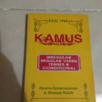 Kamus : Irregular, Regular Verb, Tenses dan Conditional