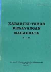 Karakter Tokoh Pewayangan Mahabrata [Seri II]