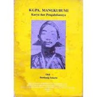 KGPA. Mangkubumi: Karya dan Pengabdiannya