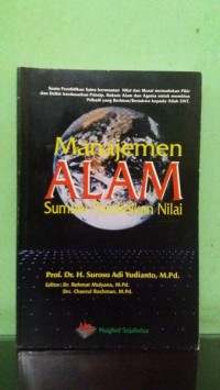 Manajemen Alam [Sains] Sumber Pendidikan Nilai