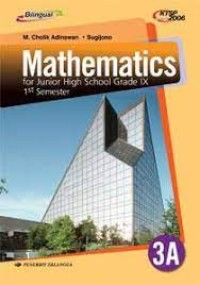 Mathematics [3a]: for Junior High School Grade IX 1st