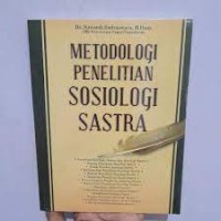 Metodologi Penelitian Sosiologi Sastra