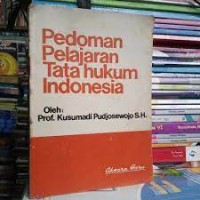 Pedoman Pelajaran Tata Hukum Indonesia