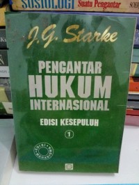 Pengantar Hukum Internasional [Jilid 1]