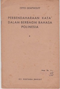 Perbendaharaan Kata-kata dalam Berbagai Bahasa Polinesia
