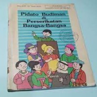 Pidato Budiman di Perserikatan Bangsa-bangsa