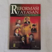 Reformasi Yayasan: Perpsektif Hukum dan Manajemen