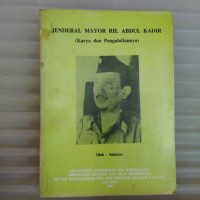 R. H. Abdul Kadir: Karya dan Pengabdiannya