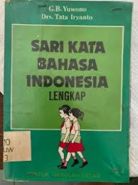 Sari Kata Bahasa Indonesia Lengkap untuk SD