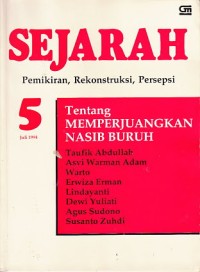 Sejarah [Jilid 5]: Pemikiran, Rekonstruksi, Persepsi [Juli 1994]