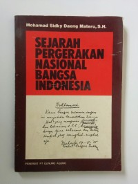 Sejarah Pergerakan Nasional Bangsa Indonesia