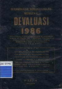 Serangkaian Kebijaksanaan Mengenai Devaluasi 1986