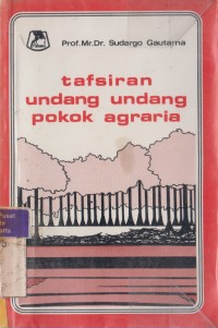 Tafsiran Undang-undang Pokok Agraria