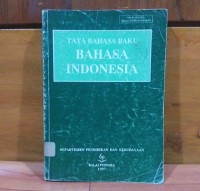 Tata Bahasa Baku Bahasa Indonesia