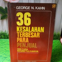 Tiga Puluh Enam Kesalahan Terbesar Para Penjual dan Cara Membetulkannya
