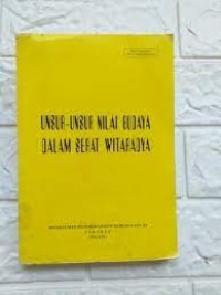 Unsur-unsur Nilai Budaya dalam Serat Witaradya